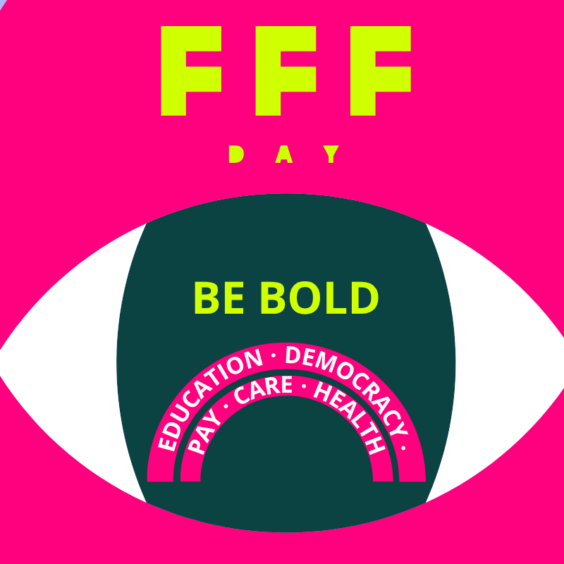 Werbebanner für den FFF DAY am 11. Oktober 2025. Motto: Be Bold!  | © EDITION F
