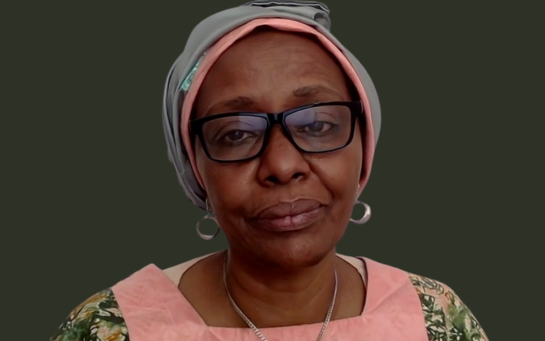 Bild von Rabab Baldo. | © Rabab Baldo beim digitalen Gespräch über die Situation im Sudan. | EDITION F