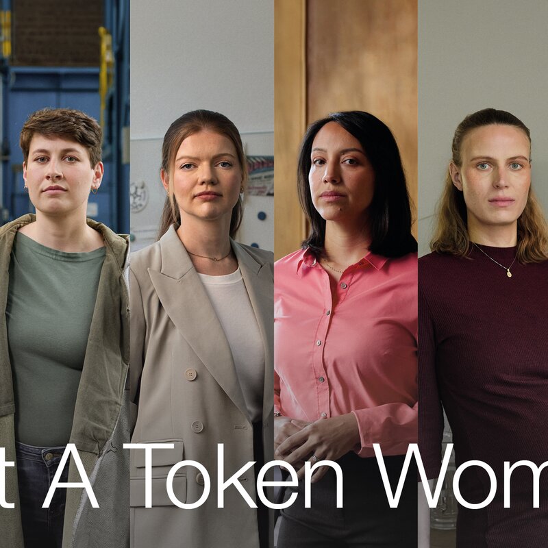 Die Kampagne Not A Token Woman kämpft für mehr Frauen in der Wissenschaft.  | © RWTH Aachen