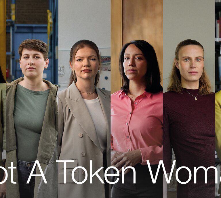 Die Kampagne Not A Token Woman kämpft für mehr Frauen in der Wissenschaft.  | © RWTH Aachen