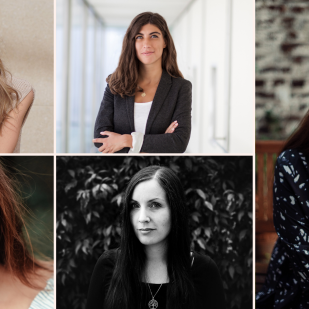 Auf dieser Collage sind Lisa Zaiser, Eszter Jakab, Melisa Erkurt, Hilke aka Mama Ante Portas und Luisa Hanke zu sehen