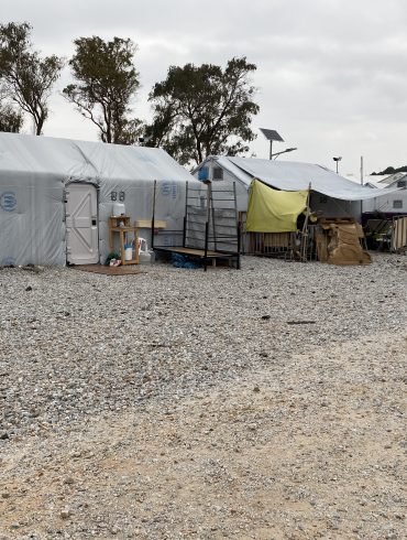 Das Lager Moria II auf der griechischen Insel Lesbos.