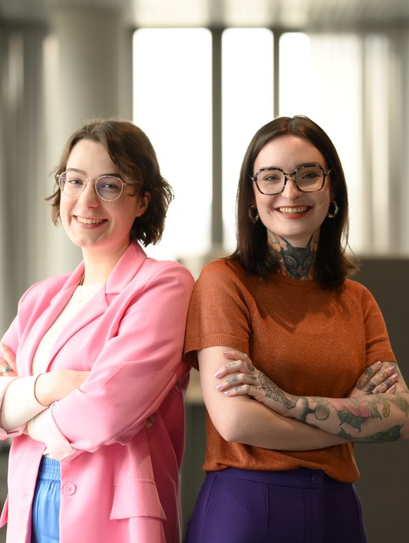 Anne-Sophie Hoffmeister und Rebecca Wagner von Deutsche Bahn Fotocredit: HuyTran