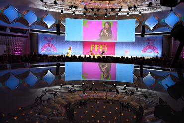 Female Future Force Day 2024 im Berliner Congress Center. Verlegerin Julia Becker im Gespräch mit Annalena Baerbock.